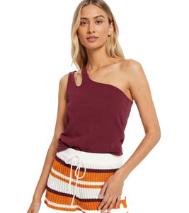 nachhaltiges Damen Sommer-Top asymmetrisches Freizeit-Top Baumwoll-Shirt 979632 Weinrot nachhaltiges Damen Sommer-Top asymmetrisches Freizeit-Top Baumwoll-Shirt 979632 Weinrot