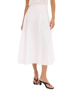 Gonna estiva romantica da donna, gonna midi ampia e svasata, 925337 Bianco Gonna estiva romantica da donna, gonna midi ampia e svasata, 925337 Bianco