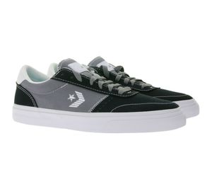Converse BOULEVARD Herren Low Top Sneaker mit SmartFOAM-Einlegesohle Skater-Schuhe 172647C Schwarz/Grau