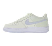 NIKE Air Force 1 GS Kinder Sneaker für Mädchen Echtleder Turnschuhe Teenager Low-Top Sneaker CT3839 110 Creme-Weiß