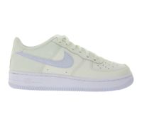 NIKE Air Force 1 GS Kinder Sneaker für Mädchen Echtleder Turnschuhe Teenager Low-Top Sneaker CT3839 110 Creme-Weiß