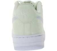 NIKE Air Force 1 GS Kinder Sneaker für Mädchen Echtleder Turnschuhe Teenager Low-Top Sneaker CT3839 110 Creme-Weiß