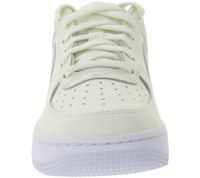 NIKE Air Force 1 GS Kinder Sneaker für Mädchen Echtleder Turnschuhe Teenager Low-Top Sneaker CT3839 110 Creme-Weiß