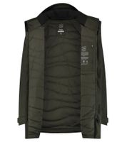 Veste isolante longue Blue LOOP Originals Virga Iso pour homme, veste d'hiver durable avec traitement déperlant industriel OrganoTex M-VJL006-22-B330, vert foncé