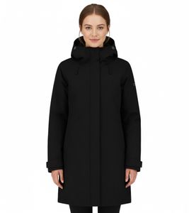 Blue LOOP Originals Virga Iso Parka Damen Isolations-Parka nachhaltige Winter-Jacke mit OrganoTex Industrial DWR-Imprägnierung W-PP006-22-B001 Schwarz