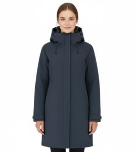 Blue LOOP Originals Virga Iso Parka Damen Isolations-Parka nachhaltige Winter-Jacke mit OrganoTex Industrial DWR-Imprägnierung W-PP006-22-B240 Dunkel-Blau