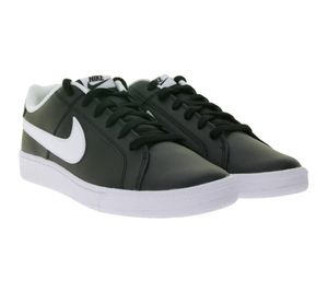 NIKE Court Royale Men's Retro-Look Genuine Leather Sneakers 749747 010 Black/White