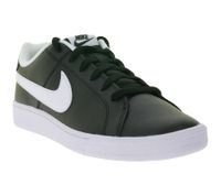 Sneakers da uomo Nike Court Royale in vera pelle con look retrò 749747 010, nere/bianche