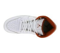 NIKE Air Jordan 1 Mid Men's Genuine Leather Sneakers Low-Top Trainers FJ3458 160 White/Red NIKE Air Jordan 1 Mid Men's Genuine Leather Sneakers Low-Top Trainers FJ3458 160 White/Red