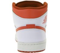 NIKE Air Jordan 1 Mid Men's Genuine Leather Sneakers Low-Top Trainers FJ3458 160 White/Red NIKE Air Jordan 1 Mid Men's Genuine Leather Sneakers Low-Top Trainers FJ3458 160 White/Red