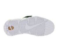 NIKE Air More Uptempo Kids' Sneakers, Genuine Leather, Teenage Sneakers, Basketball Shoes, FN0262 001, Black/Yellow