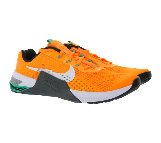 NIKE Metcon 7 Herren Sneaker mit Lock-in-Lace-System Trainings-Schuhe CZ8281 883 Neon-Orange
