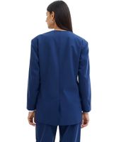 stylischer Damen Ausgeh-Blazer Herbst-Blazer Business-Blazer Baumwoll-Blazer 950940 Blau stylischer Damen Ausgeh-Blazer Herbst-Blazer Business-Blazer Baumwoll-Blazer 950940 Blau