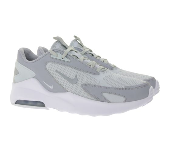 NIKE Air Max Bolt Herren Low-Top-Sneaker mit Nike Air-Dämpfung Trainings-Schuhe CU4151 003 Grau/Weiß