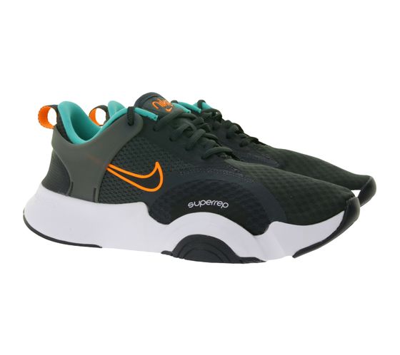 NIKE SuperRep Go 2 Herren Sneaker mit dicker Dämpfungsschicht Trainings-Schuhe CZ0604 083 Grau