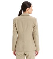 stylischer Damen Ausgeh-Blazer Herbst-Blazer Business-Blazer Baumwoll-Blazer 963735 Khaki stylischer Damen Ausgeh-Blazer Herbst-Blazer Business-Blazer Baumwoll-Blazer 963735 Khaki