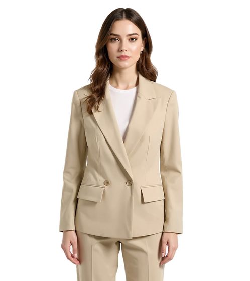 Blazer de soirée élégant pour femme, blazer d'automne, blazer d'affaires, blazer en coton 969739 Kaki
