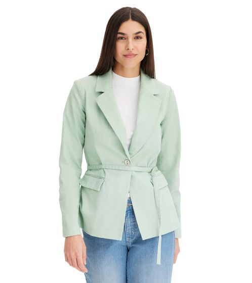 Blazer de soirée élégant pour femme, blazer d'automne, blazer business, blazer en coton, 940514 menthe
