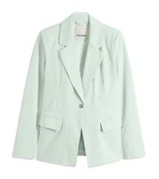 Elegante blazer da sera da donna, blazer autunnale, blazer business, blazer in cotone, 940514 menta Elegante blazer da sera da donna, blazer autunnale, blazer business, blazer in cotone, 940514 menta
