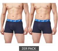 Lot de 2 boxers PUMA Everyday Basic en coton pour homme (701232894) - Noir, Gris, Bleu, Vert, Rouge