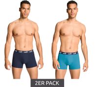 Lot de 2 boxers PUMA Everyday Basic en coton pour homme (701232894) - Noir, Gris, Bleu, Vert, Rouge