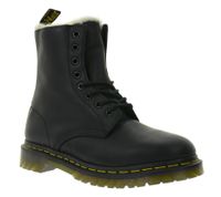 Bottes Dr. Martens 1460 Serena pour femme en cuir véritable avec doublure en fausse fourrure, bottines d'automne 21797001, noires Bottes Dr. Martens 1460 Serena pour femme en cuir véritable avec doublure en fausse fourrure, bottines d'automne 21797001, noires