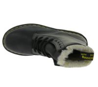 Bottes Dr. Martens 1460 Serena pour femme en cuir véritable avec doublure en fausse fourrure, bottines d'automne 21797001, noires Bottes Dr. Martens 1460 Serena pour femme en cuir véritable avec doublure en fausse fourrure, bottines d'automne 21797001, noires