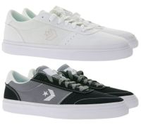 Converse BOULEVARD Low Top Sneaker mit SmartFOAM-Einlegesohle Skater-Schuhe für Damen in Weiß oder für Herren in Schwarz/Grau Converse BOULEVARD Low Top Sneaker mit SmartFOAM-Einlegesohle Skater-Schuhe für Damen in Weiß oder für Herren in Schwarz/Grau