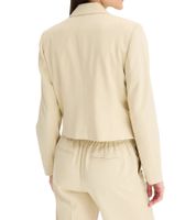Blazer court élégant pour femme avec boutons décoratifs. Blazer de soirée, blazer business, 950017 Beige Blazer court élégant pour femme avec boutons décoratifs. Blazer de soirée, blazer business, 950017 Beige
