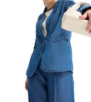 eleganter Lyocell-Blazer für Damen bequemer Ausgeh-Blazer Business-Blazer 931800 Blau eleganter Lyocell-Blazer für Damen bequemer Ausgeh-Blazer Business-Blazer 931800 Blau