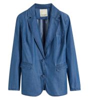 eleganter Lyocell-Blazer für Damen bequemer Ausgeh-Blazer Business-Blazer 931800 Blau eleganter Lyocell-Blazer für Damen bequemer Ausgeh-Blazer Business-Blazer 931800 Blau