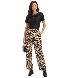 stylisches Damen T-Shirt glänzendes Kurzarm-Shirt 919297 Schwarz