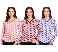 ZWILLINGSHERZ Punkte Damen langärmliges Sommer-Shirt Longsleeve mit Polka Dots 31629 in Rot, Blau oder Rosa ZWILLINGSHERZ Punkte Damen langärmliges Sommer-Shirt Longsleeve mit Polka Dots 31629 in Rot, Blau oder Rosa
