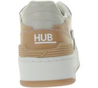 HUB Smash L31 Damen Sneaker mit Terry-Fütterung Echtleder-Schuhe W50008L31-L10-947 Weiß/Rosa HUB Smash L31 Damen Sneaker mit Terry-Fütterung Echtleder-Schuhe W50008L31-L10-947 Weiß/Rosa