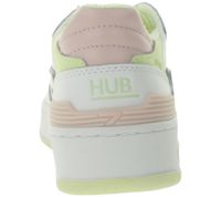HUB Smash L31 Damen Sneaker mit Terry-Fütterung Echtleder-Schuhe W5008L31-L10-A21 Weiß/Rosa HUB Smash L31 Damen Sneaker mit Terry-Fütterung Echtleder-Schuhe W5008L31-L10-A21 Weiß/Rosa