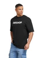 DEF MERCH Souvenir T-Shirts mit großem Marken-Print Rundhals-Shirt in Schwarz, Beige oder Camouflage DEF MERCH Souvenir T-Shirts mit großem Marken-Print Rundhals-Shirt in Schwarz, Beige oder Camouflage