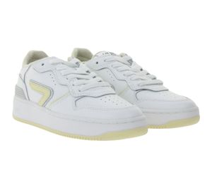 HUB Smash L31 Damen Sneaker mit Terry-Fütterung Echtleder-Schuhe W5008L31-L10-897 Weiß/Beige