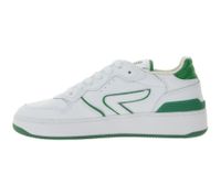 Zapatillas HUB Smash L31 para mujer con forro de felpa, piel auténtica, W5008L31-L10-896 blanco/verde Zapatillas HUB Smash L31 para mujer con forro de felpa, piel auténtica, W5008L31-L10-896 blanco/verde