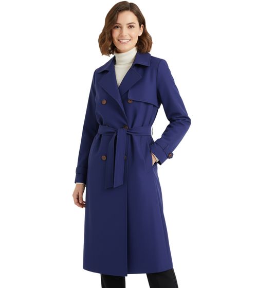Manteau femme : Trench-coat business style décontracté 949179 Bleu foncé