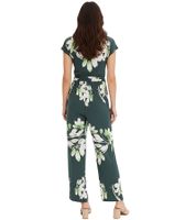 Stylish Women's Jumpsuit with Floral Pattern, Holiday Outfit 912598 Green Stylish Women's Jumpsuit with Floral Pattern, Holiday Outfit 912598 Green