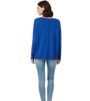 Lässiger Damen Oversized Strick-Pullover mit Schlitzen am Saum Alltags-Pullover 964932 Blau Lässiger Damen Oversized Strick-Pullover mit Schlitzen am Saum Alltags-Pullover 964932 Blau