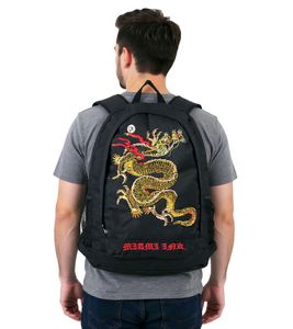 Sac à dos Miami Ink Oriental Dragon Tattoo Noir