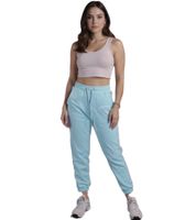 ZEGY Damen Jogginghose bequeme Sweat-Hose mit seitlichen Eingrifftaschen Baumwoll-Hose 1063 in Weiß, Rosa, Lila, Blau und Schwarz