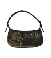  Bolso Coheed and Cambria Rock Band con estampado del logo de la banda, accesorio para fans, 27 x 13 x 6 cm, negro/dorado