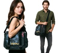 Sac bandoulière Soulfly Metal Band avec logo brodé, accessoire en coton noir