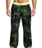 RE:COVERED X XBOX Series X Loungepants Herren Schlafanzug-Hose stylische Pyjama-Hose in Schwarz/Grün oder Schwarz/Neon-Grün