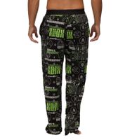 RE:COVERED X XBOX Series X Loungepants Herren Schlafanzug-Hose stylische Pyjama-Hose in Schwarz/Grün oder Schwarz/Neon-Grün