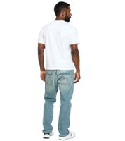 Eleganti pantaloni da uomo in denim stile jogger con gamba larga e cintura BR-12000 in nero o blu