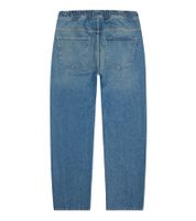 Eleganti pantaloni da uomo in denim stile jogger con gamba larga e cintura BR-12000 in nero o blu