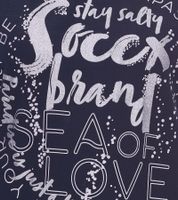 SOCCX Women's Oversized Crew Neck Sweatshirt - Everyday Sweater in Blue, White, or Pink